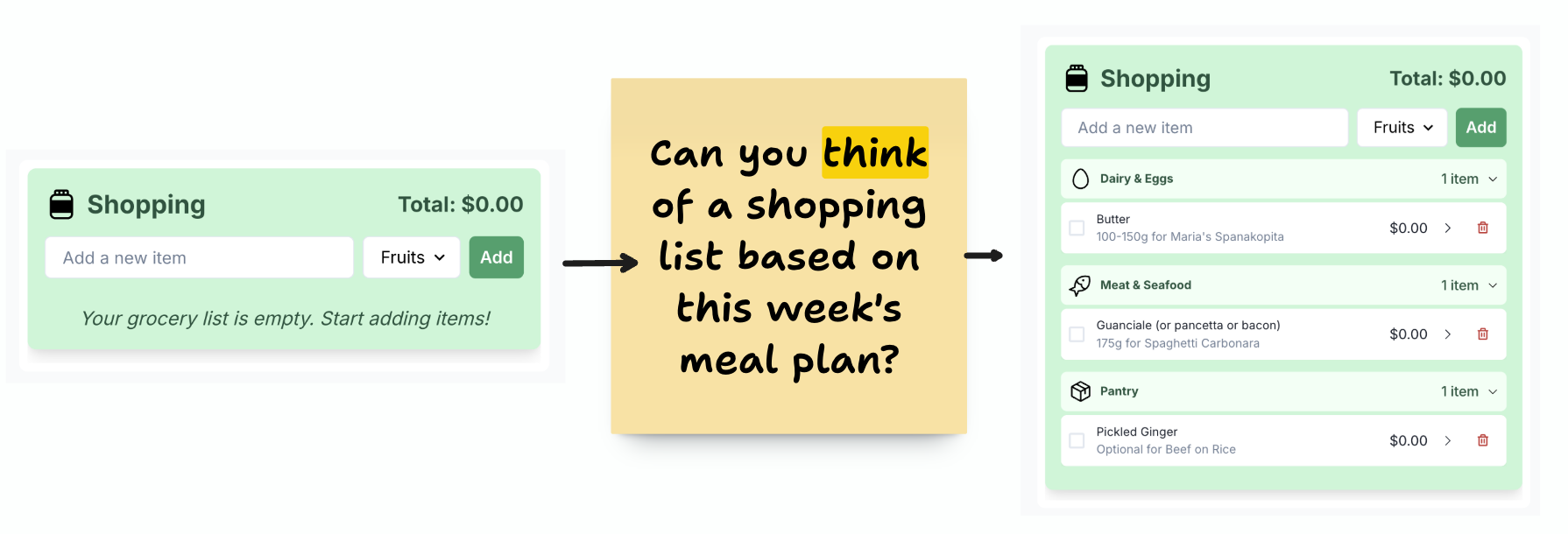 Think reasoning feature